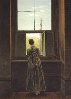Caspar David Friedrich Woman at a Window (mk22) china oil painting image